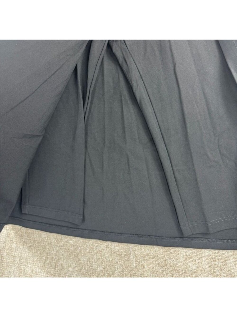 Betabrand Sassiest Pants Wrap Skirt M Black Ponte Knit Minimalist Corp Chic - Picture 5 of 15